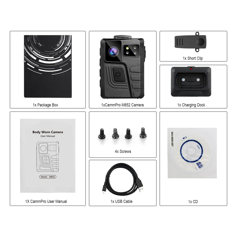 M852 Body Camera WiFi