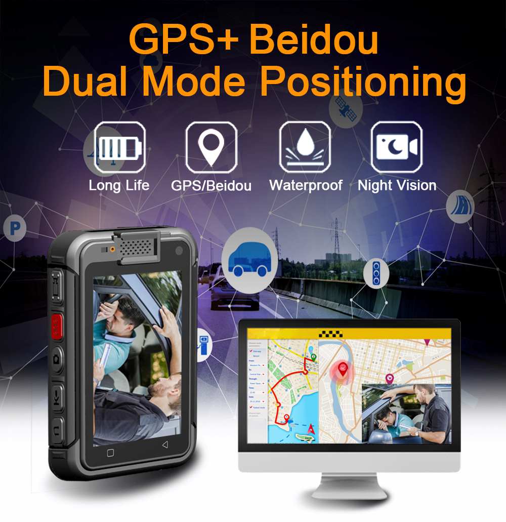 C8 HD True 2K 4G Body Camera With Face Recognition